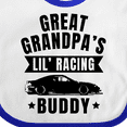 thumbnail image 4 of Inktastic Great Grandpas Lil Racing Buddy Boys or Girls Baby Bib, 4 of 4