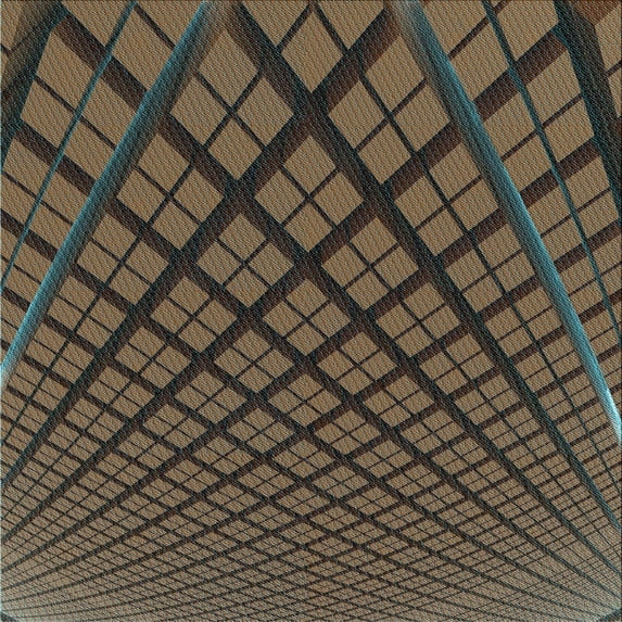 Ahgly Company Indoor Square Patterned Bakers Brown Area Rugs, 5' Square