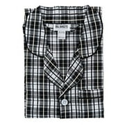 Bill Baileys Sleepwear Mens Broadcloth Woven Nightshirt Sleep Shirt (Small, Grey Plaid)