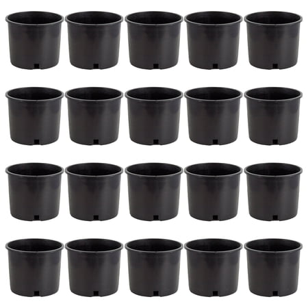 Pro Cal 5 Gal Premium Nursery Plastic Planter Garden Grow Pots  (Set of 20)
