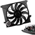 thumbnail image 3 of BOXI Radiator Brushless Cooling Fan Assembly Compatible for Mercedes Benz W163 ML55 AMG 2000 2001 2002 2003 | Replaces 1635000293 1635000393 MB3115118, 3 of 5