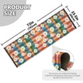 thumbnail image 5 of Yayeee Runner Rug for Bedroom 2'x6' Machine Washable Hallway Non Slip Mat, Green Checkered Daisy, 5 of 8