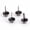 Black, variant on BIMZUC 50Pcs Purse Handbag Cone Feet Nailhead Stud Spike Leather Craft Supplies (Black 10mm) [cite: 70] for Custom Arts and Fashion DIY Projects