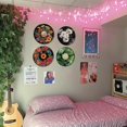 thumbnail image 7 of 4PCS Vinyl Record Decor 12 Inch Record Decorations for Indie Hippie Room Decor Botanical Wall Art for Room Aesthetic Flower Leaves Records Wall Decor for Music Party Studio Display for DIY, 7 of 7