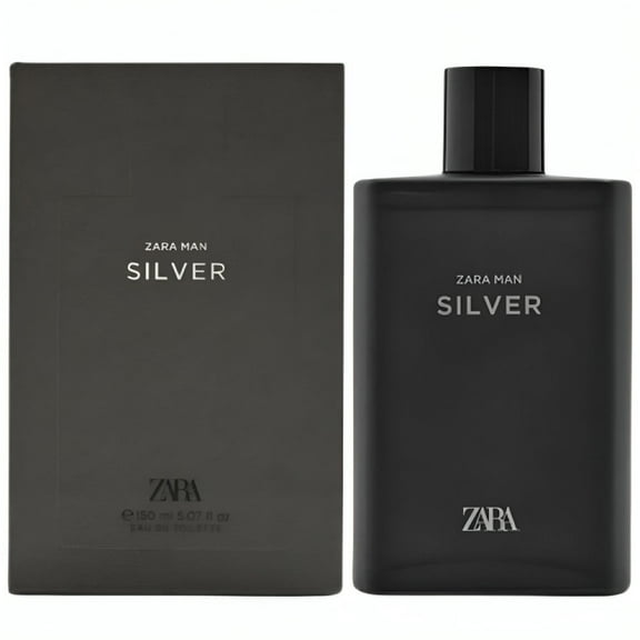 Zara Man Silver Cologne for Men EDT Eau De Toilette 150 ML (5.07 FL OZ)