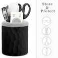 thumbnail image 5 of XIBUFE Plush Lined Eyeglasses Holder Protective Glasses Holder Stand Case Anti-scratch Glasses Storage Organizer for Table,Desk,Nightstand,Office,Black, 5 of 8