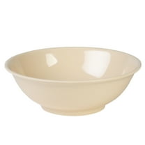 Excellante Nustone Tan Melamine Dinnerware Collection 8 Inch - 36 Oz Rimless Bowl, Comes in Dozen