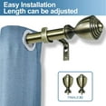 thumbnail image 2 of Urbanest Urn Single Curtain Rod and Hardware Set, 2 of 6