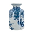 thumbnail image 3 of A&B Home Blue and White Botanical Bird Porcelain Vase 7.9" x 7.9" x 12.2", 3 of 4