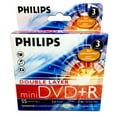 thumbnail image 1 of PHILIPS DVD+R2.6 DOUBLE LAYER 8CM MINI 2.4X Full Logo (Branded) Surface 3pcs With Slim Jewel Case, 1 of 1