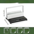 thumbnail image 2 of HOUYEE Binding Machine, 19 Holes, 450 Sheets, Comb Binding Machines with 50 PCS 1/2" Comb Binding Spines, Comb Binder Machine for Letter Size Paper，Adjustable Margin, 2 of 6