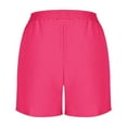 thumbnail image 7 of zfwon Co Ord Sets for Women 2 Piece Matching Set Solid Color Collared Button Down Shirts & Elasticated Waist Shorts with Pocket Casual Co Ord Outfits Summer Wear, 7 of 7