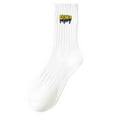 thumbnail image 2 of VONCOS Mens Athletic Crew Socks 6-Pack, Pima Cotton Sports Socks for Workout & Running, Moisture Wicking Gym Socks with Embroidered Logo, White,Size Free Size, 2 of 2