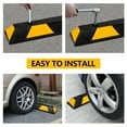 thumbnail image 4 of Pinypikaka Heavy-Duty Rubber Packing Curb 72"/6FT Wide Car Garage Wheel Stopper for Car Vehicles Truck Trailer and RV Driveway, 4 of 7
