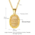 thumbnail image 6 of FOCALOOK Aquarius Gold Plated Necklace for Women Oval Horoscope Medallion Pendant Constellation Zodiac Sign Jewelry, 6 of 11