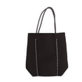 thumbnail image 2 of Gran capacidad, transpirable y duradera para mamás, compras y aventuras: elegante bolso de playa de neopreno para exteriores de color negro, 2 of 8
