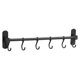 thumbnail image 1 of SZTXJ Kitchen Hook Bathroom Hook Towel Rack Hook Rail Kitchen Helper Hanging Bar No Drilling Hook Self Adhesive Glue (Black), 1 of 5