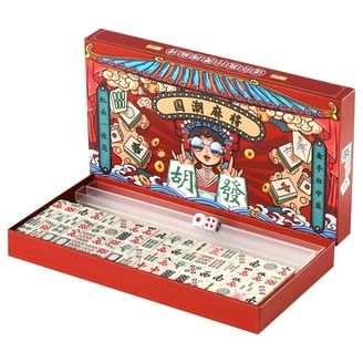 USAMJ Wooden Mahjong Racks with Pushers, Set of 4, 18-Inch