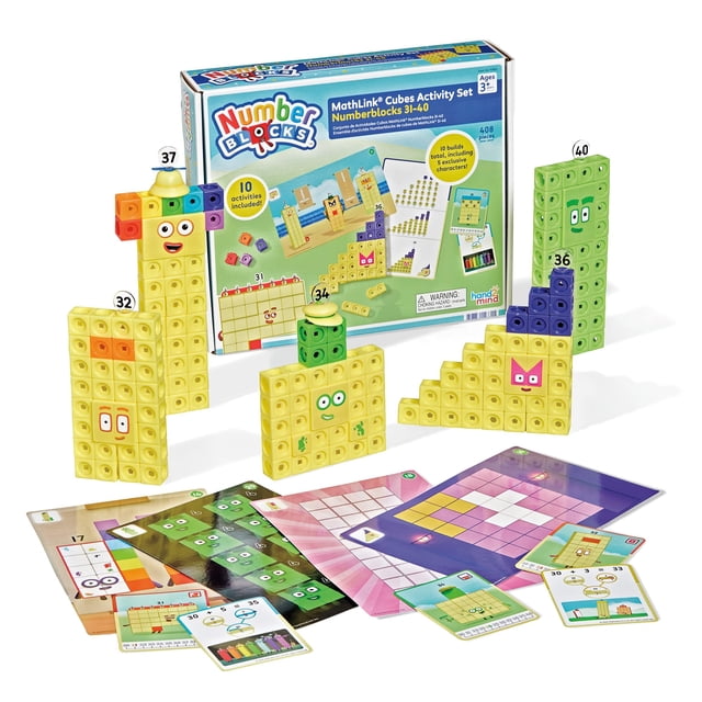 Juguete educativo hand2mind Numberblocks 31-40 MathLink Cubes