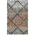thumbnail image 3 of SAFAVIEH Trace Maximillian Geometric Diamonds Wool Area Rug, Navy/Ivory, 6' x 6' Round, 3 of 10