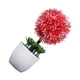 thumbnail image 4 of Planta artificial en maceta, simulación de bolas, vegetación, decoración, oficina en casa, centro de mesa, planta falsa, rojo Methold HA7629-05B, 4 of 6