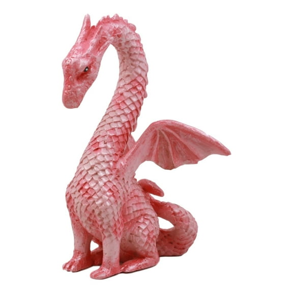 Ebros Valentine Cupid Love Pink Dragon Figurine 4.25"Tall Romantic Female Dragon Collectible