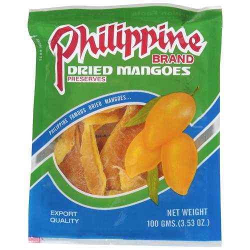 Philippine Brand Dried Mangoes, 3.53 Oz
