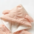 thumbnail image 4 of XBASW Infant Baby Girls Boys Bear Ears Hooded Jackets Warm Coat Fall Winter Toddler Casual Outerwear 3M-4T, 4 of 9