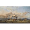 thumbnail image 2 of James Harris 18x12 Black Ornate Wood Framed Double Matted Museum Art Print Titled - Off the Mumbles, 2 of 5