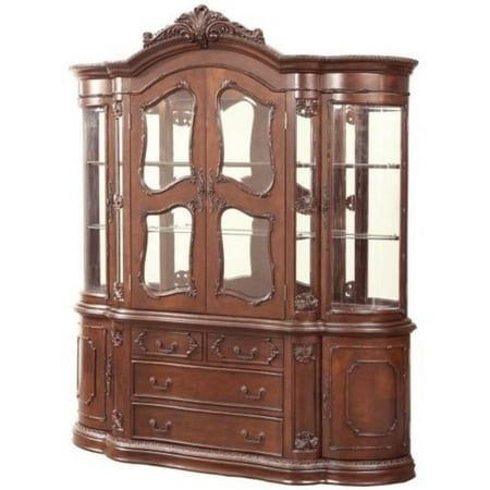 Coaster Jacques European China Cabinet In Dark Cherry Coaster Jacques European China Cabinet In Dark Cherry