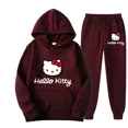thumbnail image 3 of Sudaderas y tops deportivos de dibujos animados de Hello Kitty para hombres y mujeres, sudaderas con capucha para parejas, trajes de moda de primavera y otoño 2024, 3 of 5