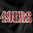 thumbnail image 3 of Men's Dunbrooke Black San Francisco 49ers Coaches Classic Raglan Full-Snap Windbreaker Jacket, 3 of 4