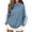 22# Blue, variant on Mock Neck Sweatshirt Women Fall Fashion Oversized Turtleneck Pullover Side Stripes Long Sleeve Casual Sweatshirts Light Green M