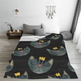 thumbnail image 5 of Salouo Faces Of The Cat Print Bed Blankets,Flannel Blanket Comfortable Air Conditioning Blanket Lightweight Blanket for Sofa Bed Travel & Couch -40"x30", 5 of 8