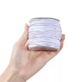thumbnail image 3 of U8MO 131ft/Roll Round Elastic Nylon Cords White Stretch Threads Rubber Inside 2mm DIA, 3 of 6