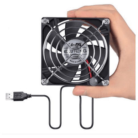 Meigar 5V 3.15'' Computer Fan Portable USB Cooler Small PC Cooling 8cmx8cmx2.6cm