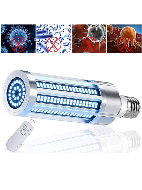 Ultraviolet 110W LED UVC Light Disinfection Bulb with Timing Remote