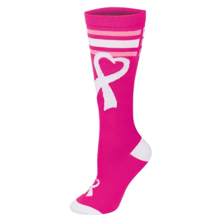 

Chassé Cheer for the Cause Ribbon Knee-High Sock - Youth and Adult Cheerleading Socks