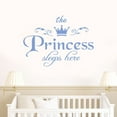 thumbnail image 1 of EGNMCR Wall Stickers, Cute Stickers The Princess Decal Living Room Bedroom Vinyl Carving Wall Decal Sticker Carving Wall, 1 of 3