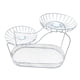 thumbnail image 5 of Cesta de frutas para encimera de cocina, cesta multiusos de malla metálica, organizador de 3 niveles Blanco B, 5 of 9