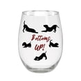 thumbnail image 4 of Dog Mother Wine Glasses - Stemless Set of 4 with 2 of Each Style - Bottoms Up - 4.75" Tall - Each Glass Holds 20 oz, 4 of 5