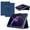 dark blue, variant on 【RUIXH】For TCL TAB 10 Gen 4 10.1-inch Tablet Case TCL Android 15 protective Case Premium PU Leather Lightweight and Portable Built-in Stand and Pen Slot Design With Wrist Strap