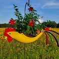thumbnail image 3 of Hanging Flower Pots Flying Parrot and Rooster Shape for Home Garden Decoration Large E, 3 of 4