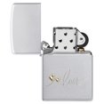 thumbnail image 4 of Zippo 48725 Love Design with Hearts Satin Chrome Windproof Lighter, 4 of 6
