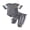 Gray, variant on BemeyourBBs Newborn Baby Boys Spring Summer Fall Clothes Infant Baby Boy Mama's Boy Outfits Waffle Patchwork Bear Embroidered Short Sleeve Rompers Long Pants 2Pcs Clothes Set