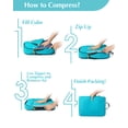 thumbnail image 5 of Gonex 5 Set Compression Packing Cubes, Expandable Travel Luggage Organizers with Laundry Bag, 5 of 8