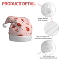 thumbnail image 4 of KLL Christmas Hats for Adults Plush Ladybug With Flower Print Santa Hat Xmas Fluffy Santa Claus Hat for Women Men, 4 of 6