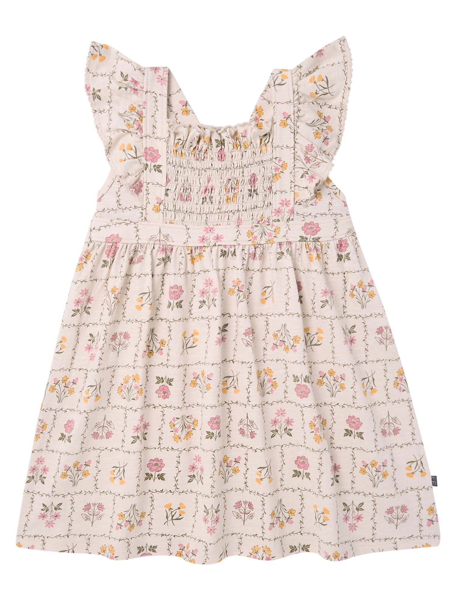 Modern Moments by Gerber Toddler Girl Smocked Pinafore Dress, Sizes 12 Months - 5T