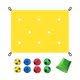 thumbnail image 3 of Juego de coordinación de lonas con agujeros para fomentar el espíritu de equipo en el jardín, interior y patio trasero. amarillo, 3 of 8