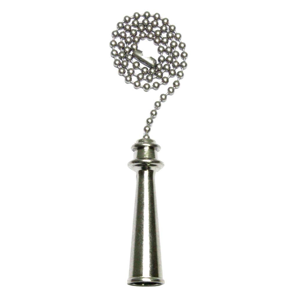 Westinghouse 77215 Pull Chain with Trophy Brushed Nickel (PULL CHAIN
